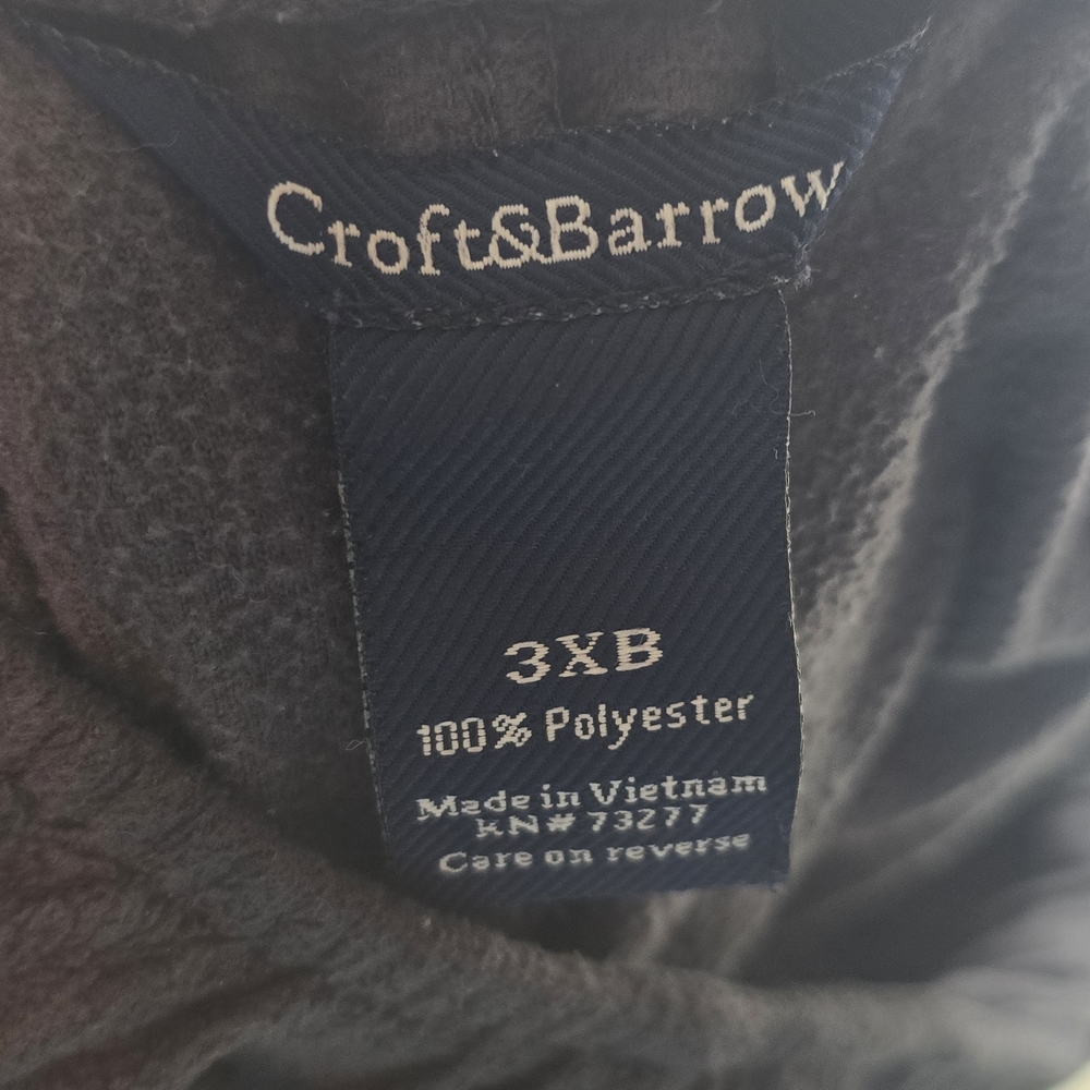 Croft & Barrow Charcoal Polyester Garment